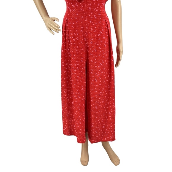 Free People Intimately Coming Home Romper Cherry Combo XS - Picture 3 of 7